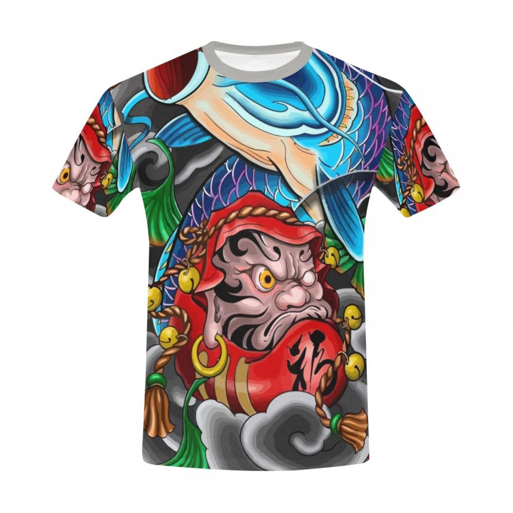 Camiseta Corta Chile Arte Mitología Japonesa Hombre