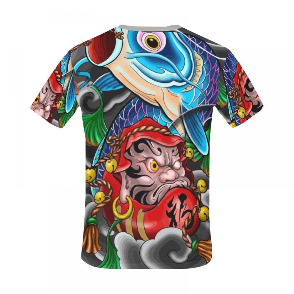 Camiseta Corta Chile Arte Mitología Japonesa Hombre