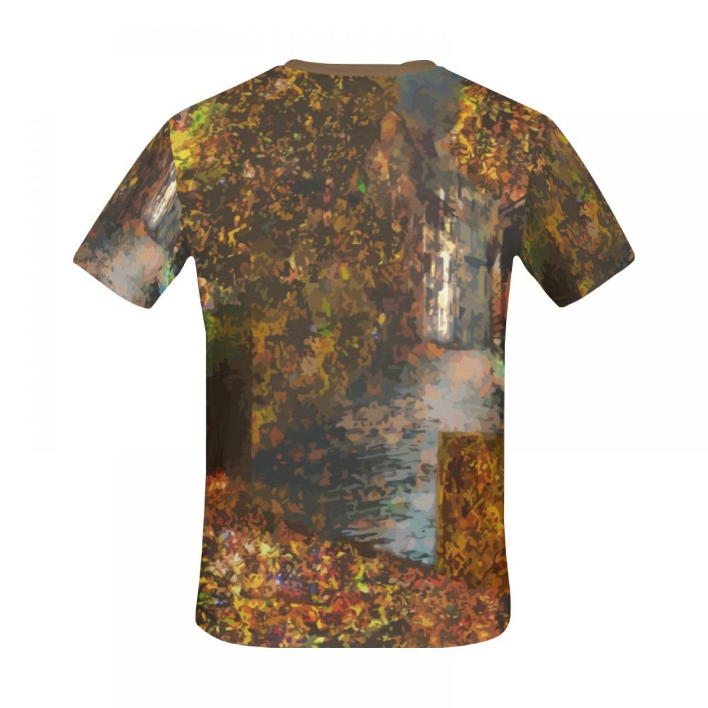 Camiseta Corta Chile Arte Digital Ciudad Oculta Hombre