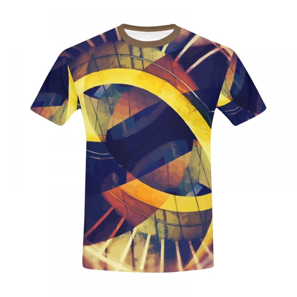 Camiseta Corta Chile Portal Cósmico De Arte Digital Hombre