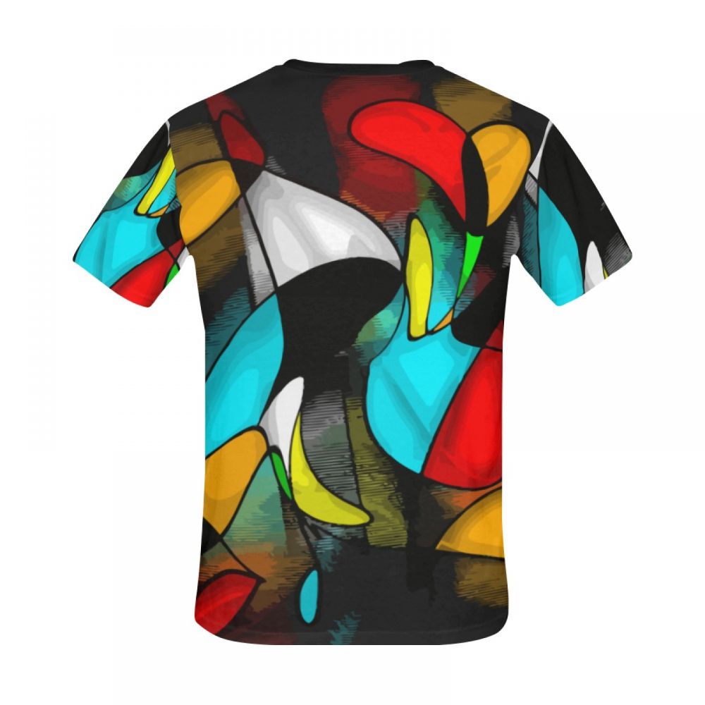 Camiseta Corta Chile Arte Abstracto Loco Amor Hombre