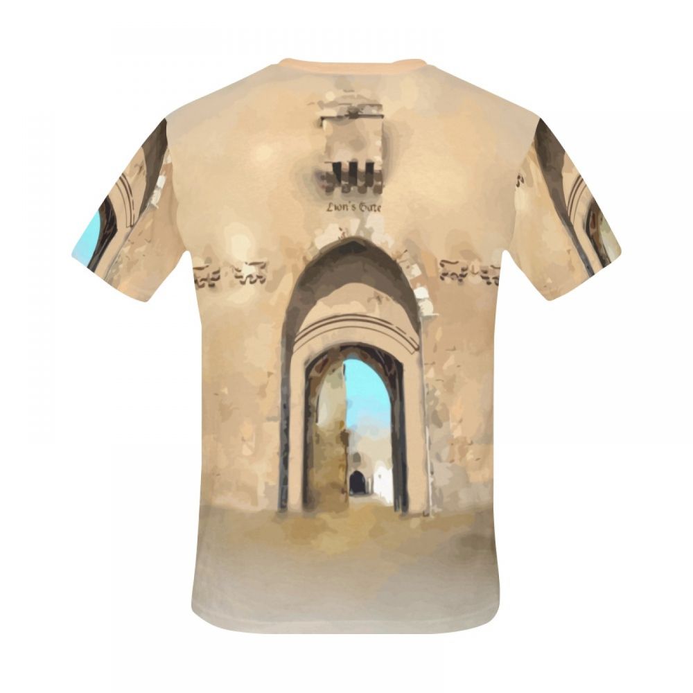 Camiseta Corta Chile Arte Ciudad Vieja De Jerusalén Hombre