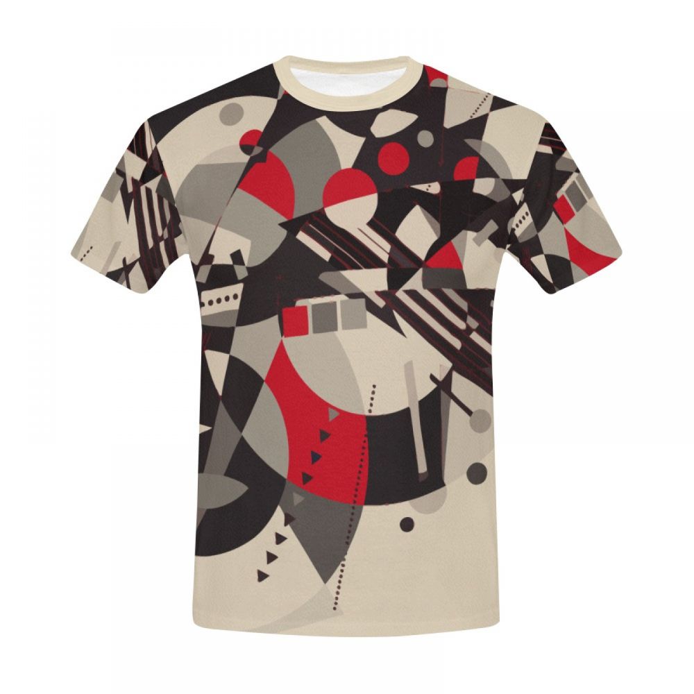 Camiseta Corta Chile Papiro De Arte Geométrico Hombre