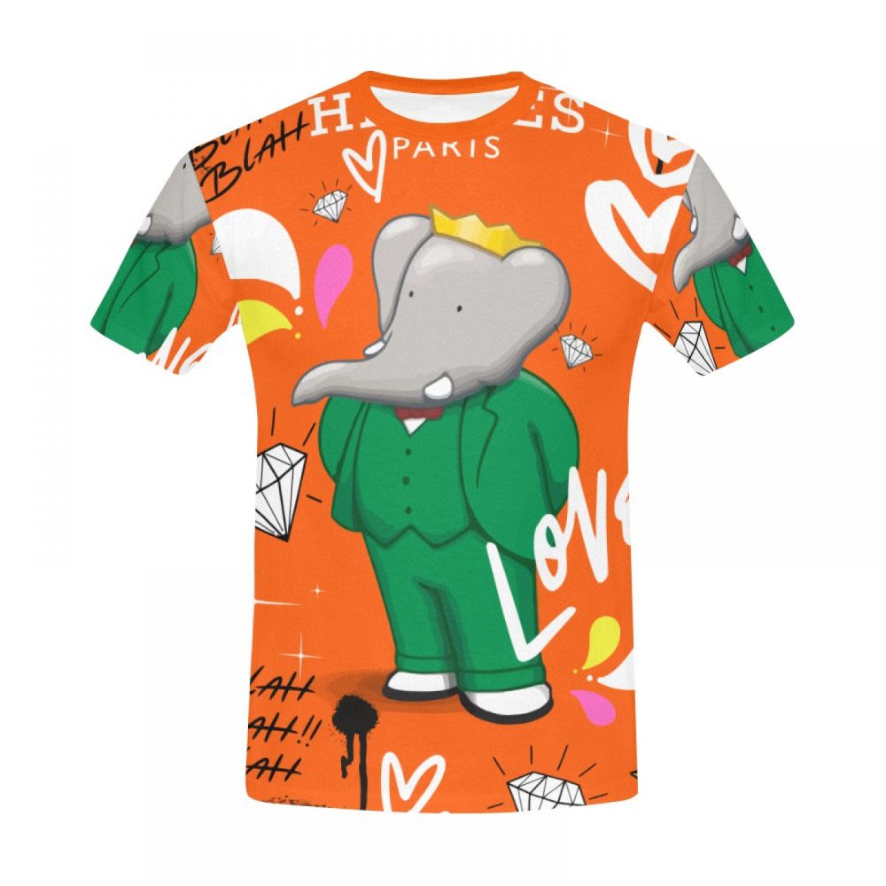 Camiseta Corta Chile Arte Callejero Sr. Elefante Hombre