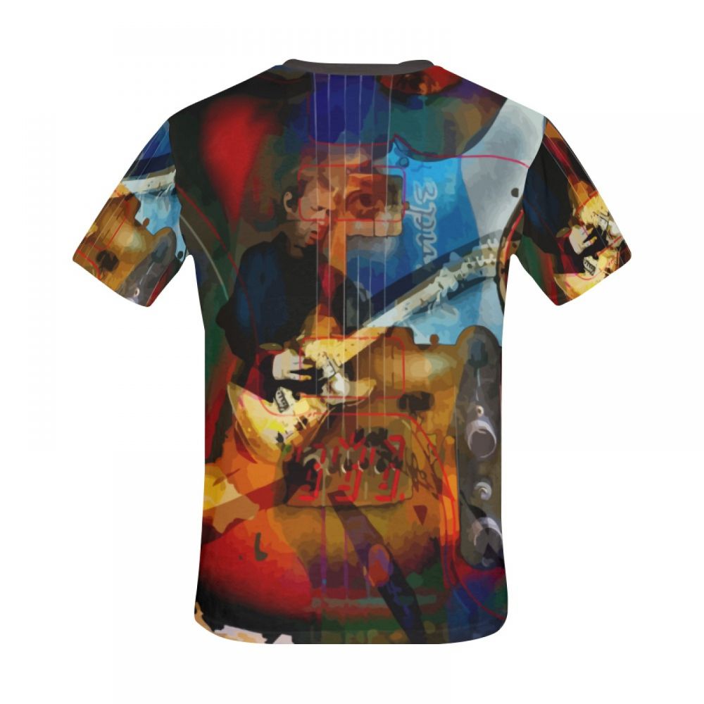 Camiseta Corta Chile Arte Músico Memorial Guitarrista Hombre