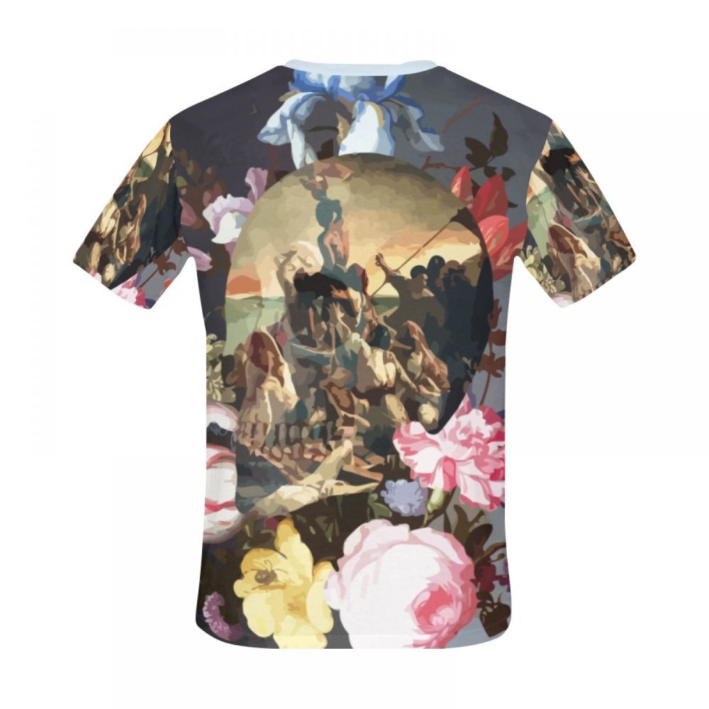 Camiseta Corta Chile Arte Surrealismo Renacimiento Guerra Hombre