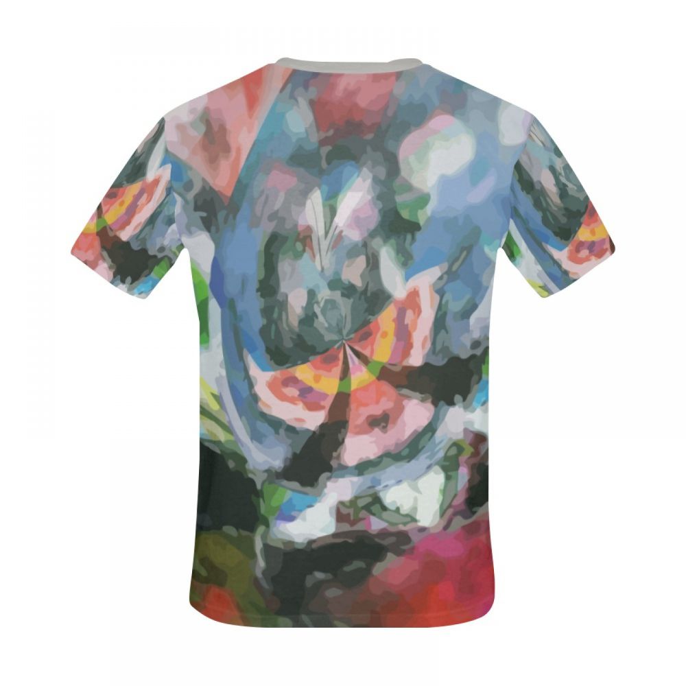 Camiseta Corta Chile Diosa Alada Del Arte Abstracto Al Final Hombre