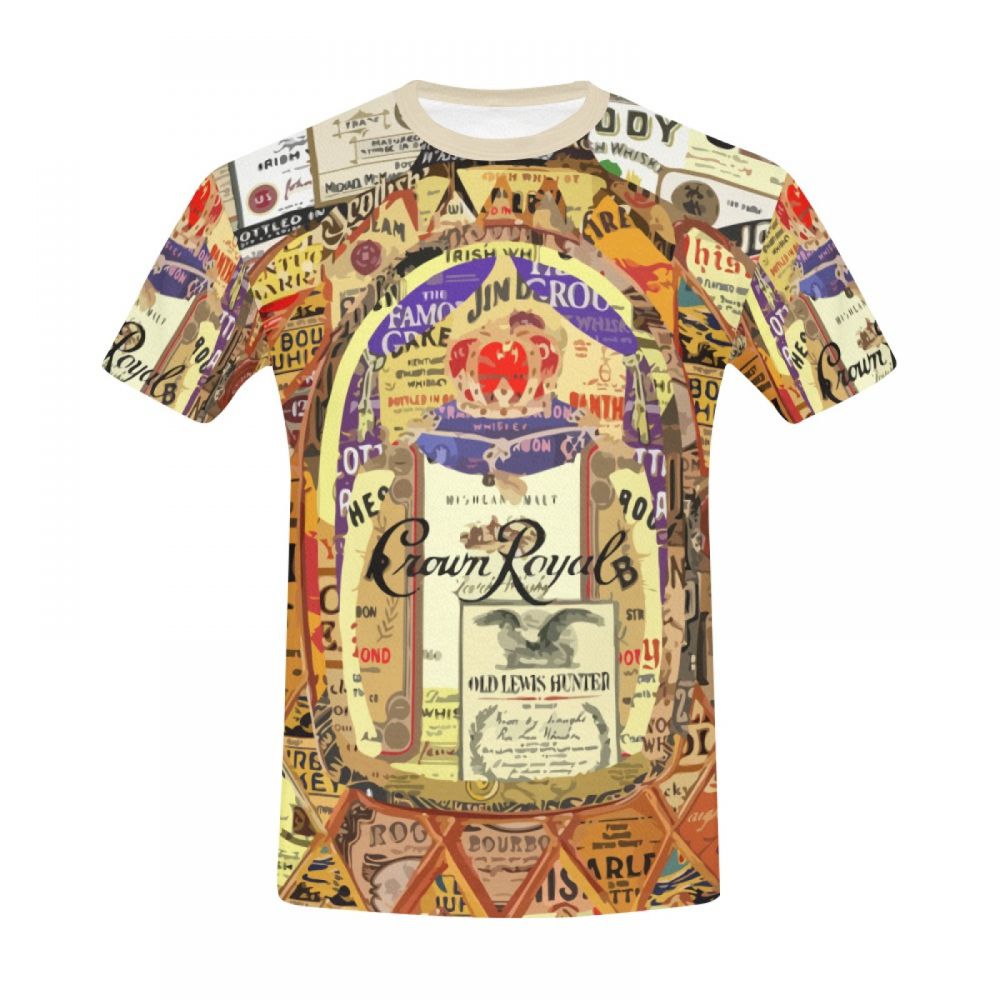 Camiseta Corta Chile Arte Whisky Corona Real Hombre