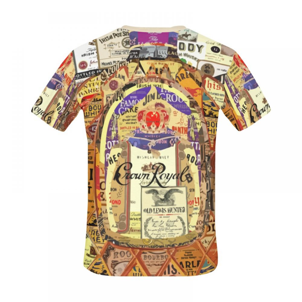 Camiseta Corta Chile Arte Whisky Corona Real Hombre