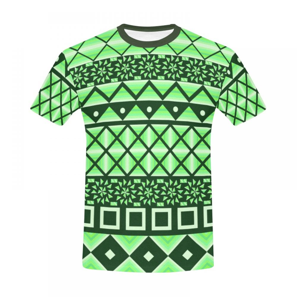 Camiseta Corta Chile Caja Verde De Arte Conceptual Hombre