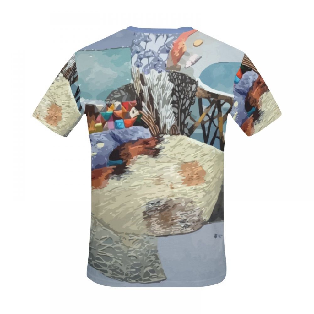 Camiseta Corta Chile Arte Campo Helada Y Sol Hombre