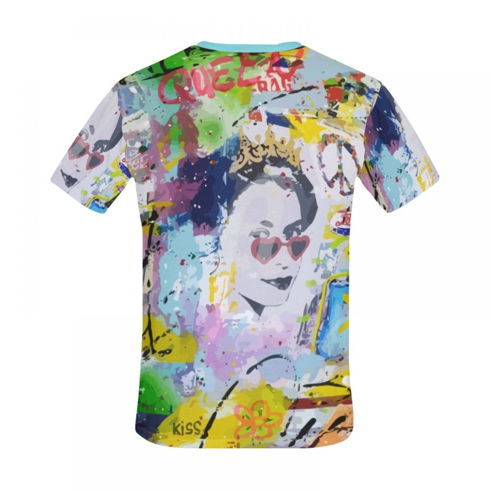 Camiseta Corta Chile Mujer Artística Reina Eli Iii Hombre